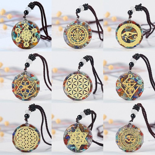 Chakra orgonite pendant emf - pendant,