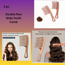Double Row Wide Tooth Comb
