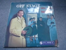 Tony Brent With The Eric Jupp Orchestra* - Off Stage (10")
