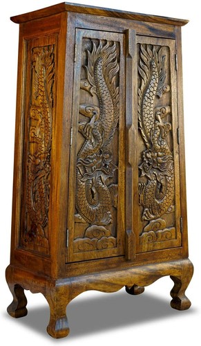 Suar solid wood cabinet - wood,