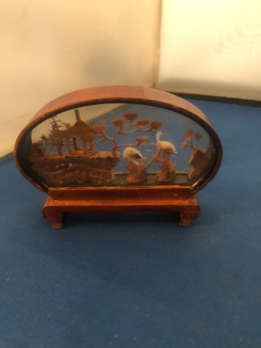 Vintage chinese cork carving - chinese,