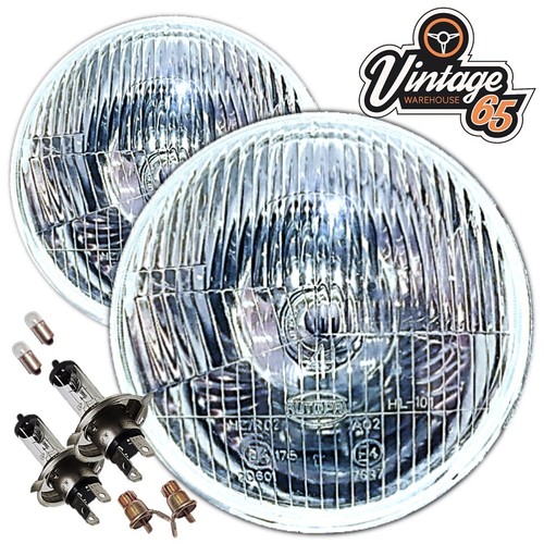 Pair halogen sealed beam - pair, 7"