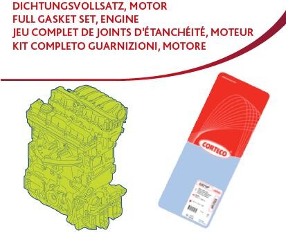 Corteco 430613p full gasket - corteco,