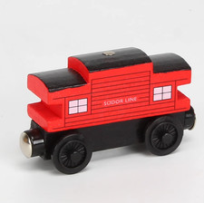 Thomas- Tank Engine Magnetic Wooden Railway Train Carriage - Red Passenger Car