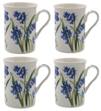 4 Bluebell Coffee Mugs Blue