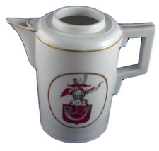 Antique 18thC Niderviller Porcelain Armorial Scene Scenic Coffee Pot Porcelaine
