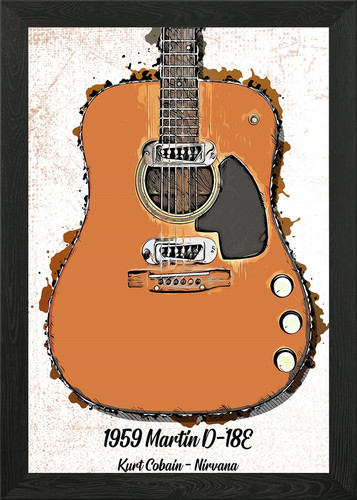 1959 martin d18e - 1959, framed
