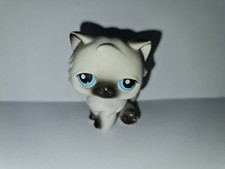 Littlest Pet Shop LPS #60 Persian Kitty Cat White Gray