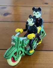  Vintage Cast Iron Mickey &