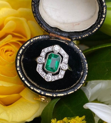 Art deco emerald and - emerald,
