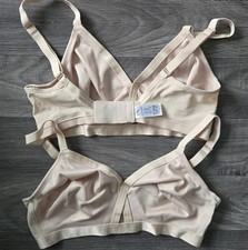 Ex M S Twin Pack Bras 32D Beige
