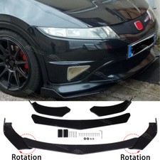 Gloss Front Bumper Spoiler Lip Splitter For Honda Civic FK FN Type R 2006-2023