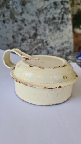 Vintage enamel milk jug cover - vintage,