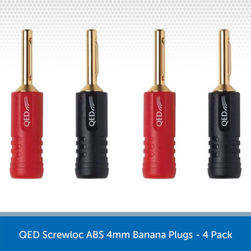 Qed screwloc banana plugs - qed,