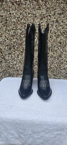 Glamorous black faux - black, leather
