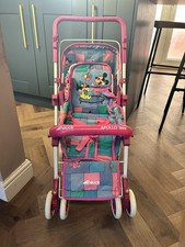 Vintage 90's Hauck Apollo Mini Toy Pushchair/Pram. Disney's Mickey and Minnie.