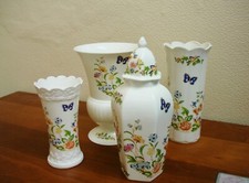 AYNSLEY COLLECTION OF 4 COTTAGE GARDEN VASES