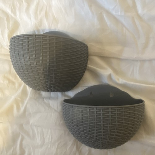 Grey plastic wicker - #15, 2x
