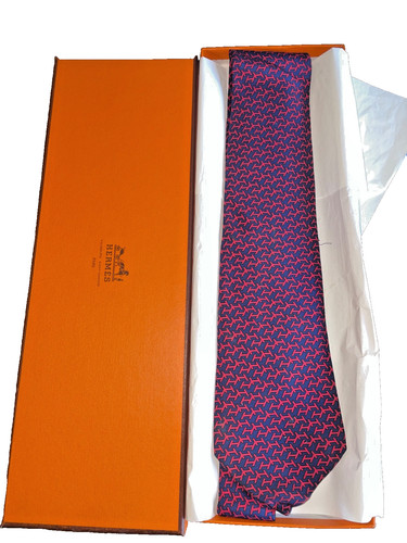 Hermes 100 silk vintage tie - hermes,