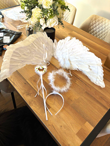 White feather angel wings with - feather,