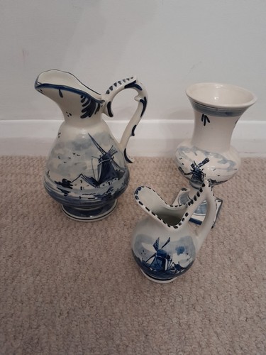 Set blue white delft - 3, &