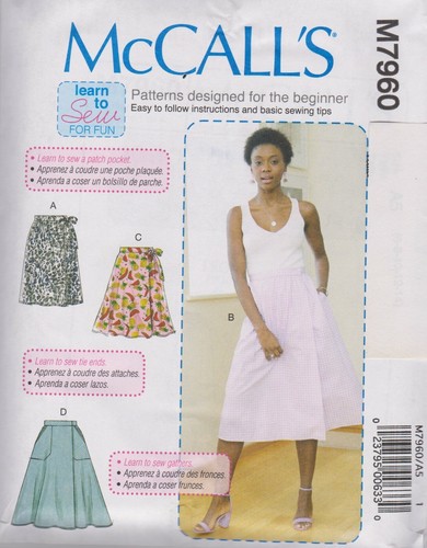Sewing pattern wrap - wrap, skirt