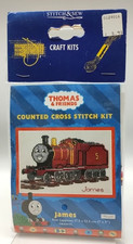 Cross Stitch Kit Thomas Tank Engine James Train K4049TC Vtg Needlepoint Tapestry
