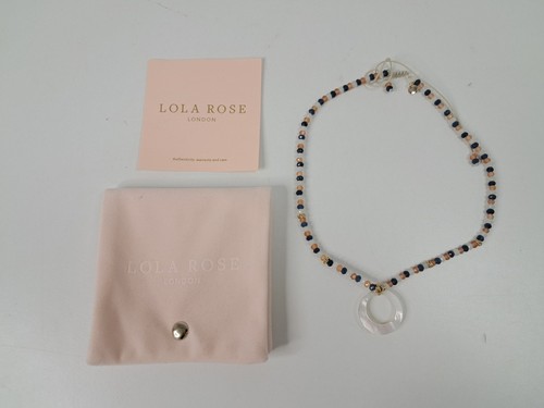 Lola rose beaded pendant - rose,