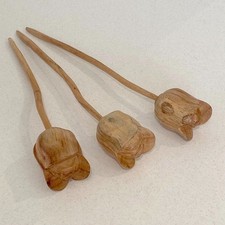 Wooden Tulips Hand Carved