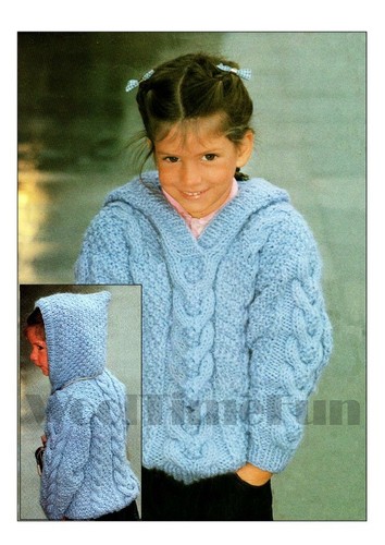 Knitting pattern girl - knitting, childs