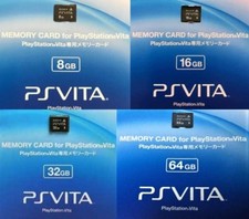 SONY GENUINE Playstation PSV PS Vita Memory Card Formatted 64 32 16 8 GB 