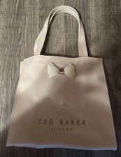 Ted Baker London Pink Patent Bow Tote Bag Shopper Handbag Please Read