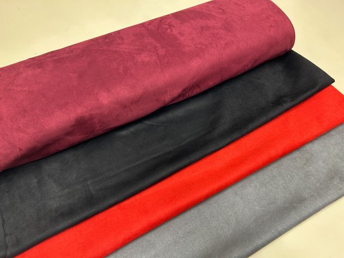 Black suede stretch upholstery - stretch,