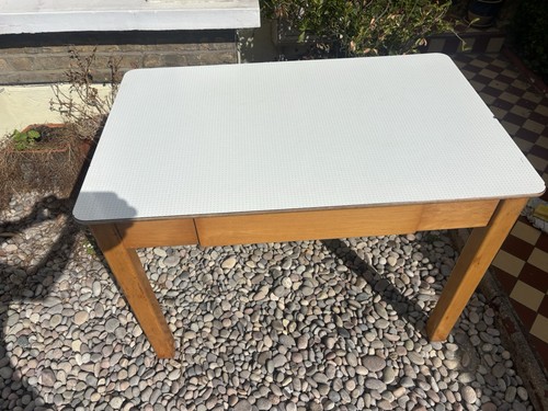 Vintage formica top wooden - vintage,