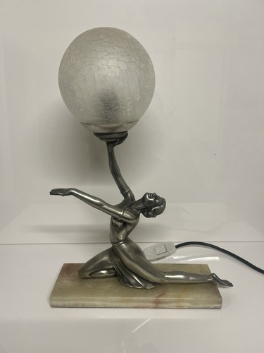 Beautiful art deco lady - deco, lamp