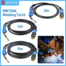 MAG/MIG Welding Torch MB15AK Euro Connector 3/4/5M Gun Gas Conversion for Welder