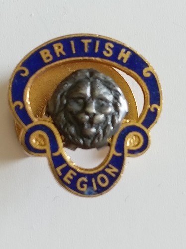 British legion cap badge - british,