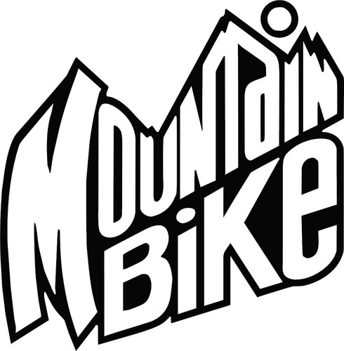 Mountain bike decal for - mountain,