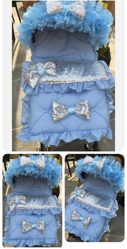 Romany pram pushchair - pushchair, frilly