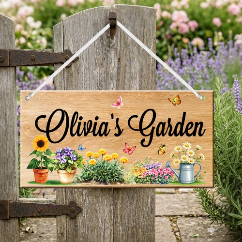 Personalised wooden hanging - personalised,