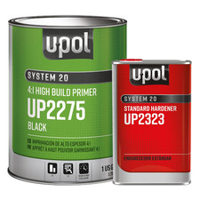 U-POL 2275 Black High Build Primer Kit w/ Hardener - NOT for Sale in CA (Gallon)
