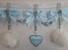 3 Tier/triple white/blue bling