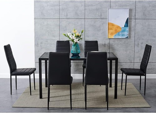 Square dining table set - dining, with