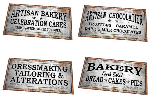 Vintage style artisan business - style,