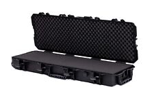 Large Hard Gun Case Rifle  - Black (Wave and pick and pluck) AR