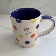 Whittard Of Chelsea Large Mug Spotty Polka Dot Colourful Design 11cm Tall