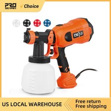 750W Electric Paint Sprayer 1200ml HVLP Spray Gun with 4 Nozzles & Flow Control
