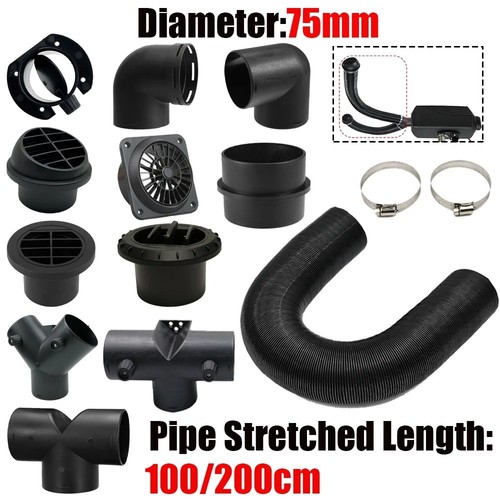 75mm diesel heater duct pipe - 75mm,