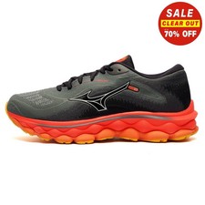 Mizuno Wave Sky 7 Mens Premium Running Shoes Fitness Gym Trainers Grey
