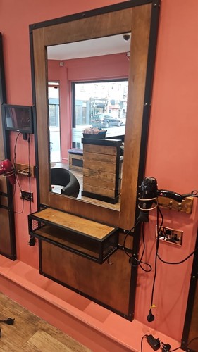 Industrial barber salon - industrial, barber/salon
